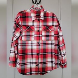 Plaid Button-Up Shirt